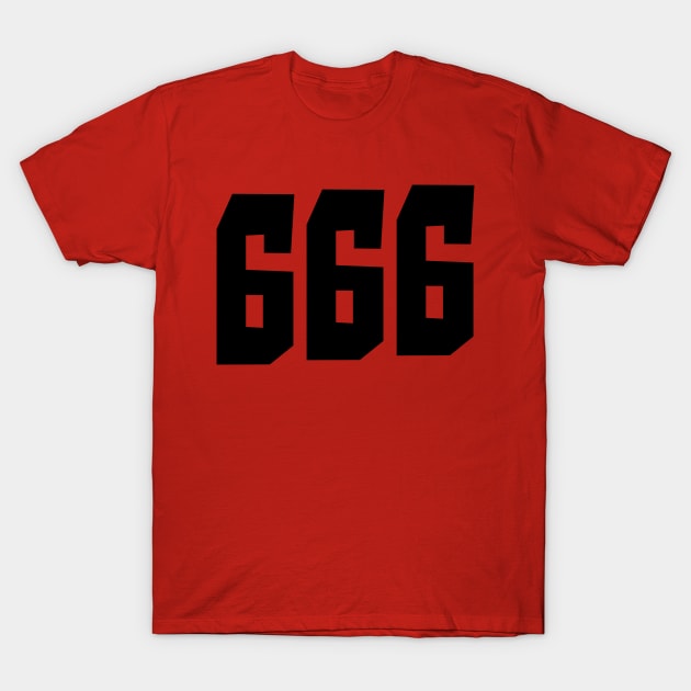 666 Devil's Number Dark Metal Design T-Shirt by Anthony88